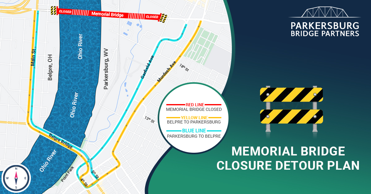 PMB detour map showing detour routes and detailed directions